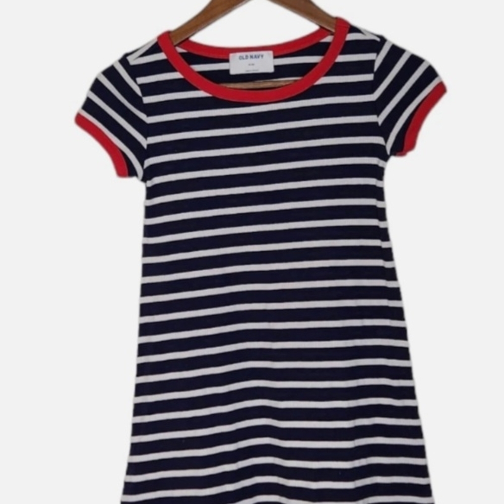 Old Navy Blue and White Casual Top